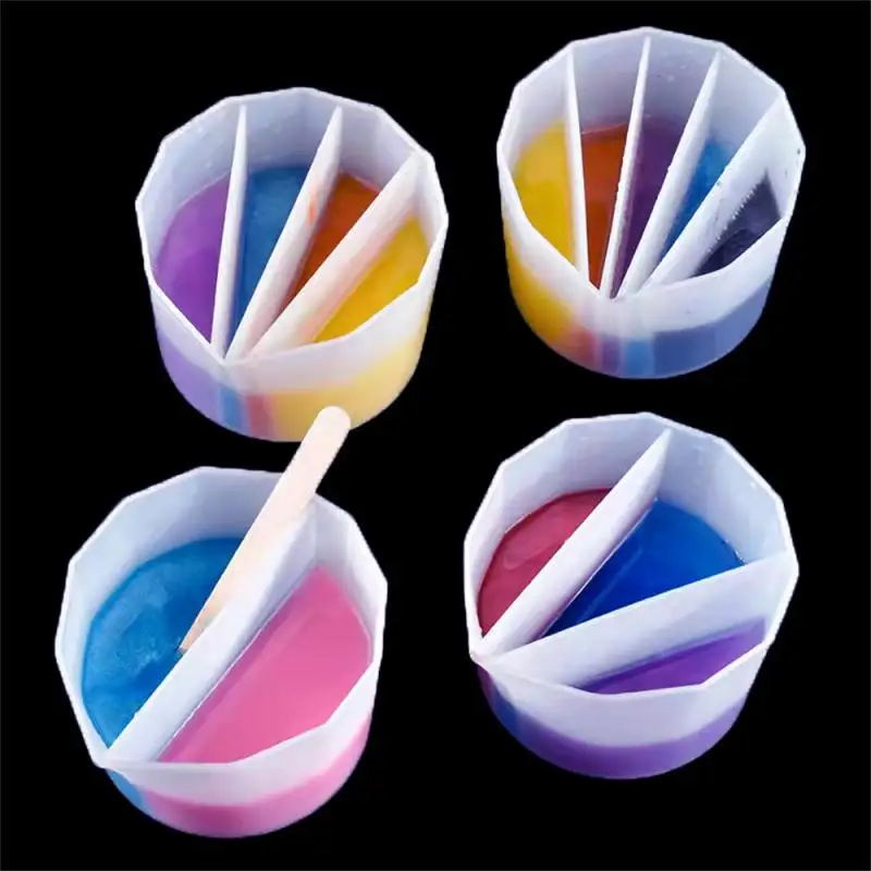 For fun Silicone Distributing Cup Liquid Pigment Resin Color Mixing Cup Resin Cup for Epoxy Resin Crafts Making Tools