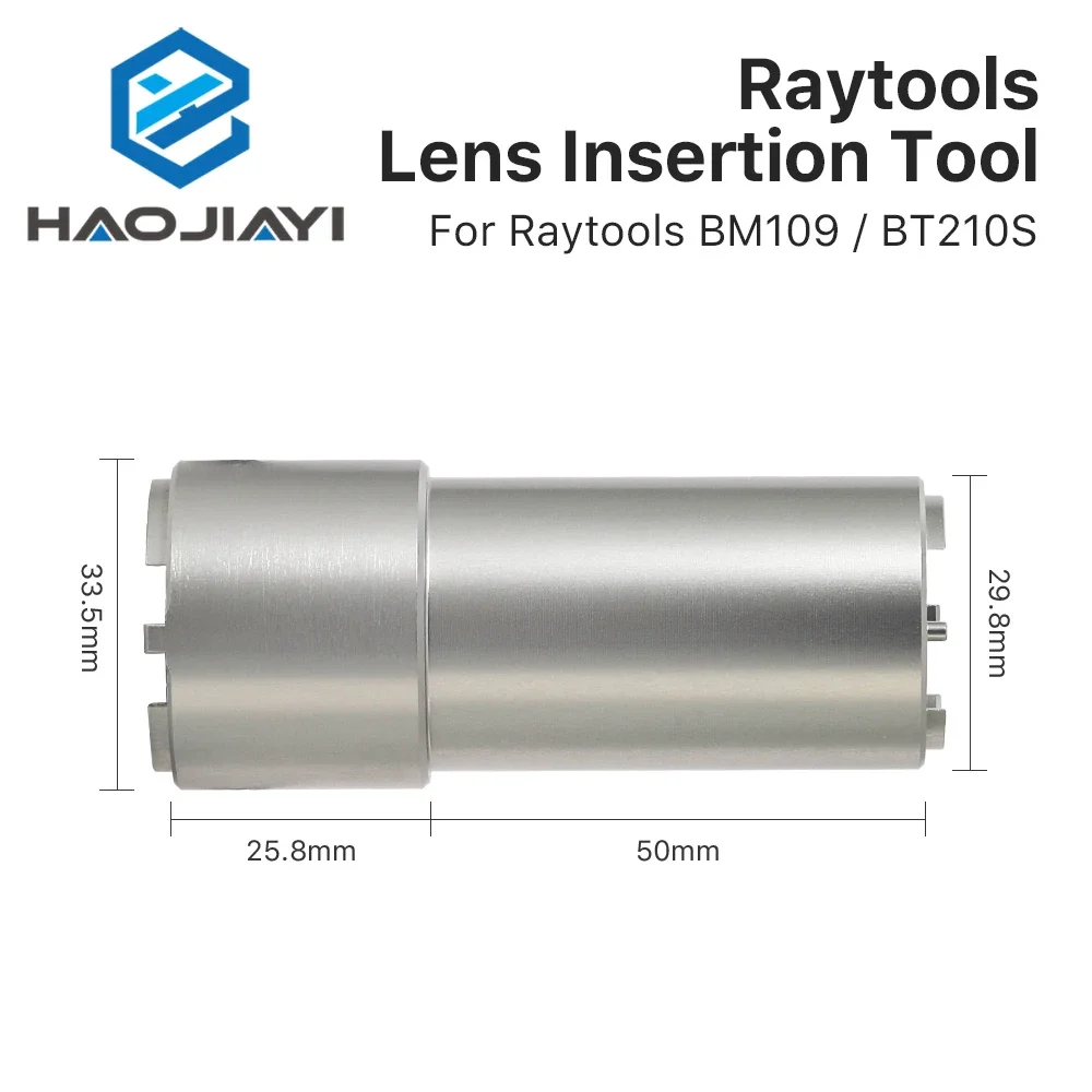 Focusing Lens Insertion Tool D28 for Collimating Focusing Lens on Raytools BT210S/BM109 Fiber Laser Cutting Head