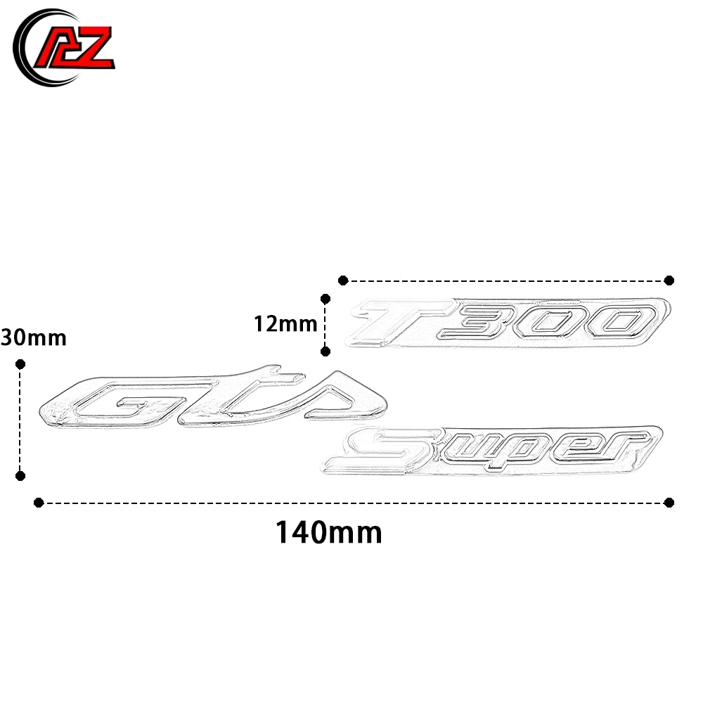 For Piaggio Vespa GTS300 ie -2023 Motorcycle Sticker 3M Fairing Decal Plastic Logo Decorative