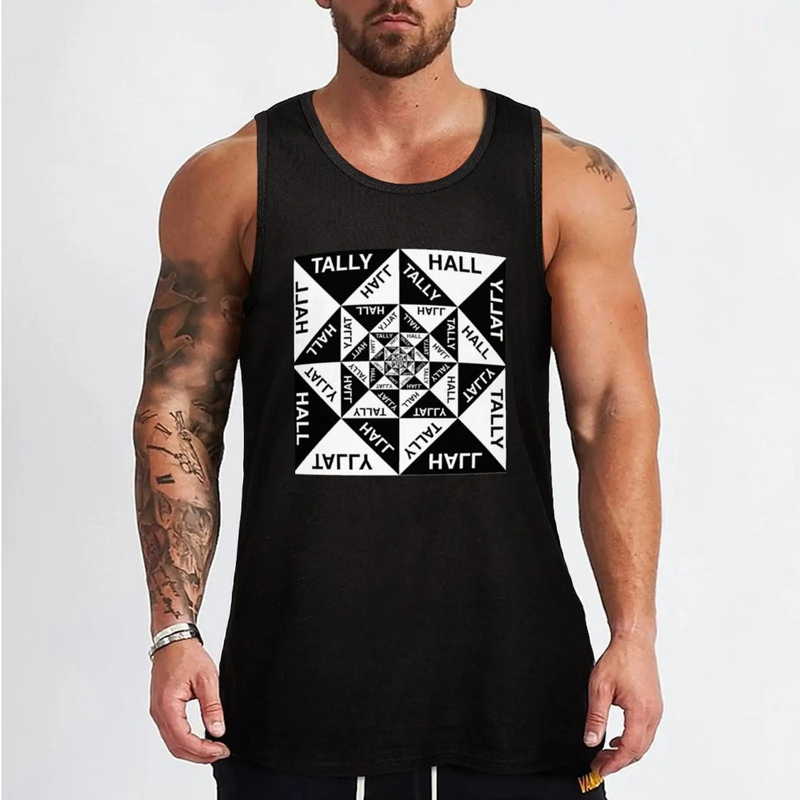 New 02 Tally Hall Band Logo Genre ?indie Pop Tank Top man sexy?costume Man sleeveless shirt male top