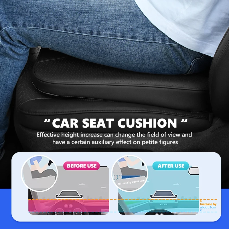 Car Seat Cushion Breathable Ergonomic Hip Support Height Boost Mat For Renault Arkana Captur Twingo Talisman RS Line Logan