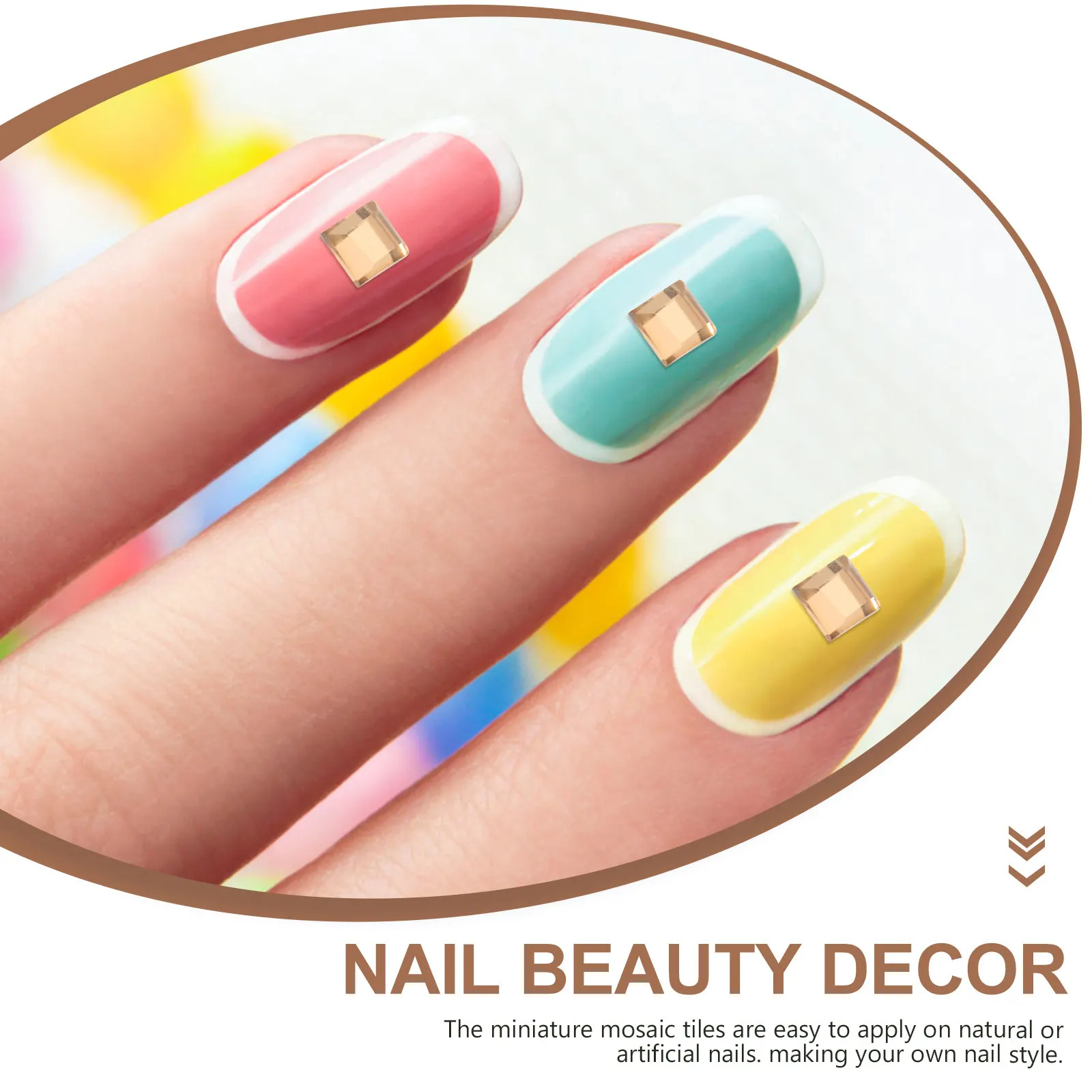 

5000Pcs Mini Glass Mosaic Tiles Nail Art Decorations DIY Manicure Charms Small Fingernail Decor Craft Supplies Women Gift