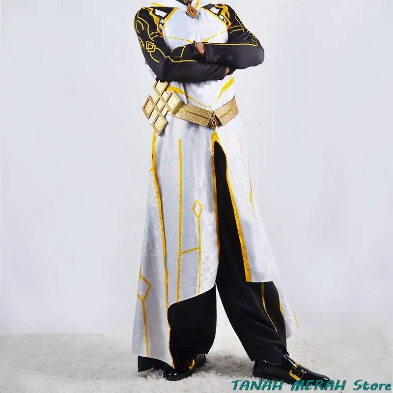 ZhongLi Genshim Cosplay Costumes Rex Lapis Morax Outfits Wig Full Set Genshin Impact Zhongli Cosplay For Men Women