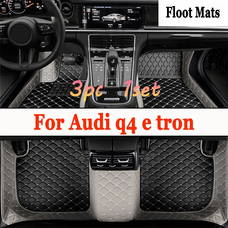 Car Floor Mats For Audi q4 e tron 2022 DropShipping Center Auto Interior Accessories Leather Carpets Rugs Foot Pads