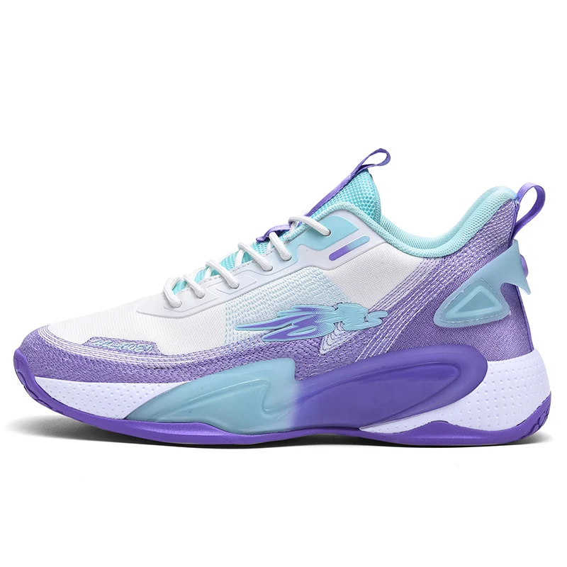 

Мужские баскетбольные кроссовки высокого качества, амортизирующие женские кроссовки для бега, баскетбольные кроссовки, противоскользящая спортивная обувь на шнуровке