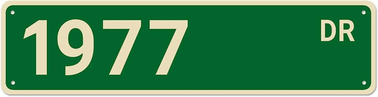 

1977 уличные знаки, 1977 Декор 1977 значок Рожденный в 1977 подарок на день рождения, настенный Декор для дома/спальни/мужской пещеры, качественные металлические знаки 16