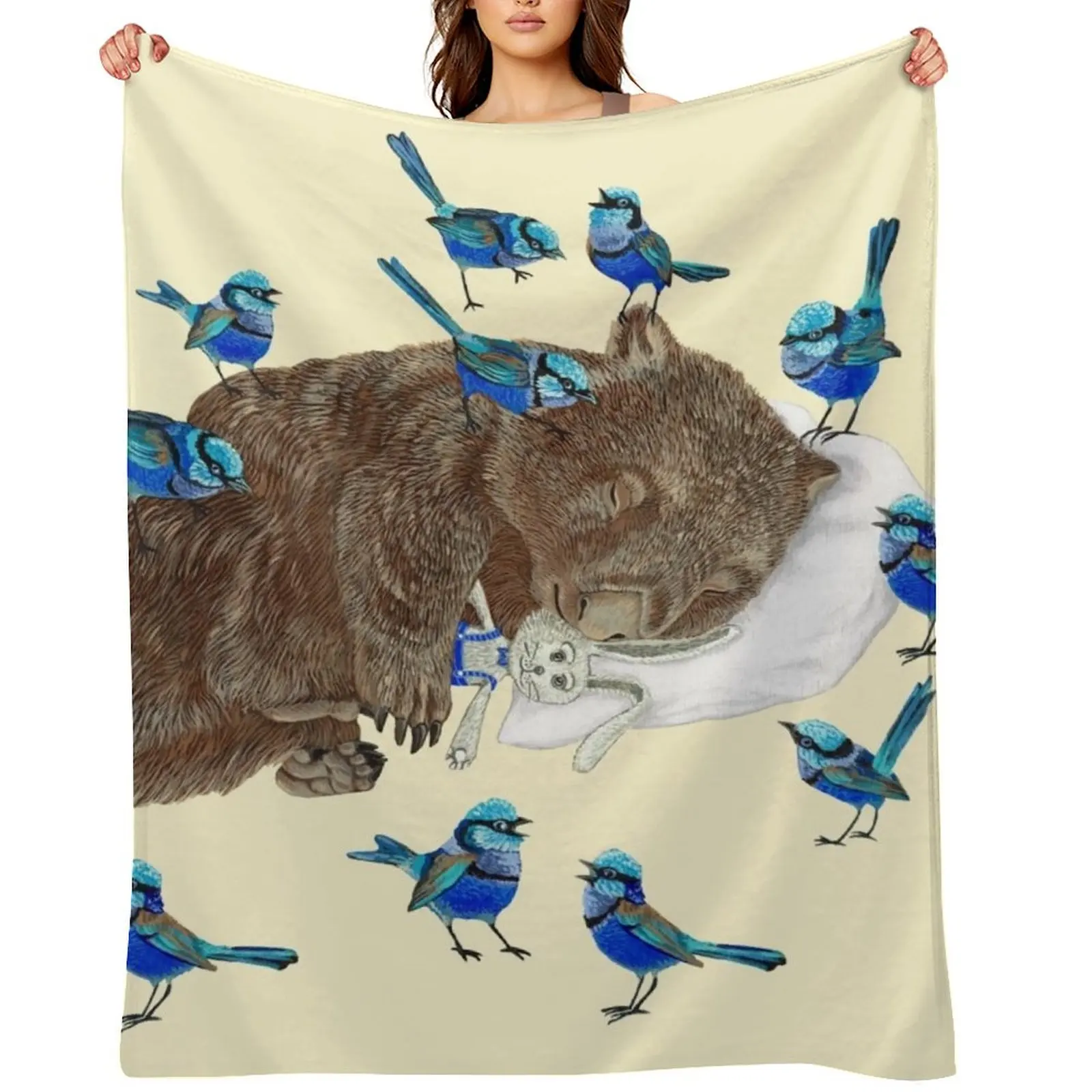 

Wombat Throw Blanket Thin Quilt valentine gift ideas blankets ands Blankets