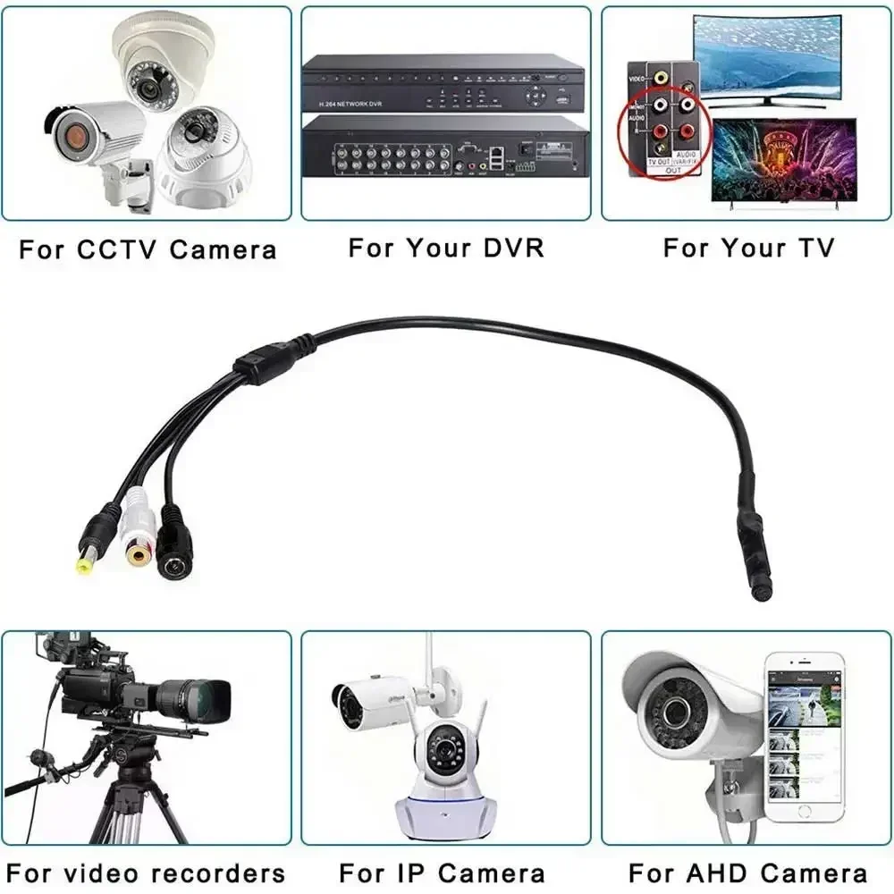 DC 9-14V Sound Pickup Microphone for Camera Audio System Mini Microphone for CCTV Security Camera DVR Video Surveillance