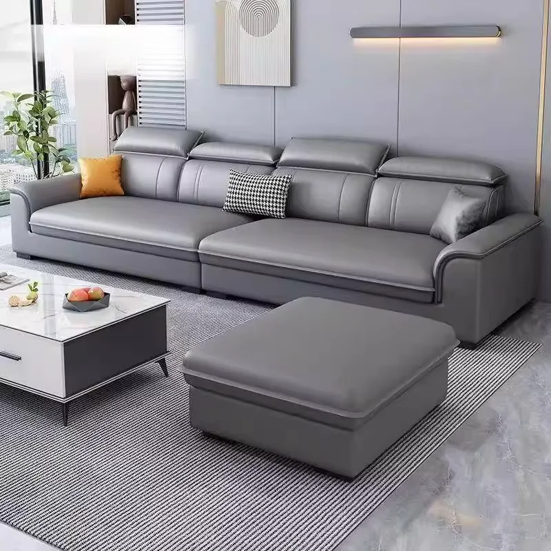 Gray Waterproof Living Room Sofas Pet Friendly Double CouchesLiving Room Sofas Lounges Bedroom Mobili Per Il Soggiorno Furniture