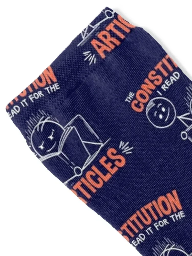 The Constitution I Read It For The Articles Socks Rugby Running tennis Toe sports Socks Men Women's