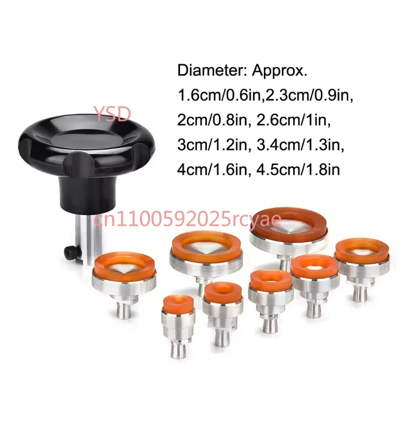 9 IN 1 No Trace Rubber Watch Back Openers Kit 8 Assort Size Suction Watch Opener Tools Set For Watchmakers Repairing tool