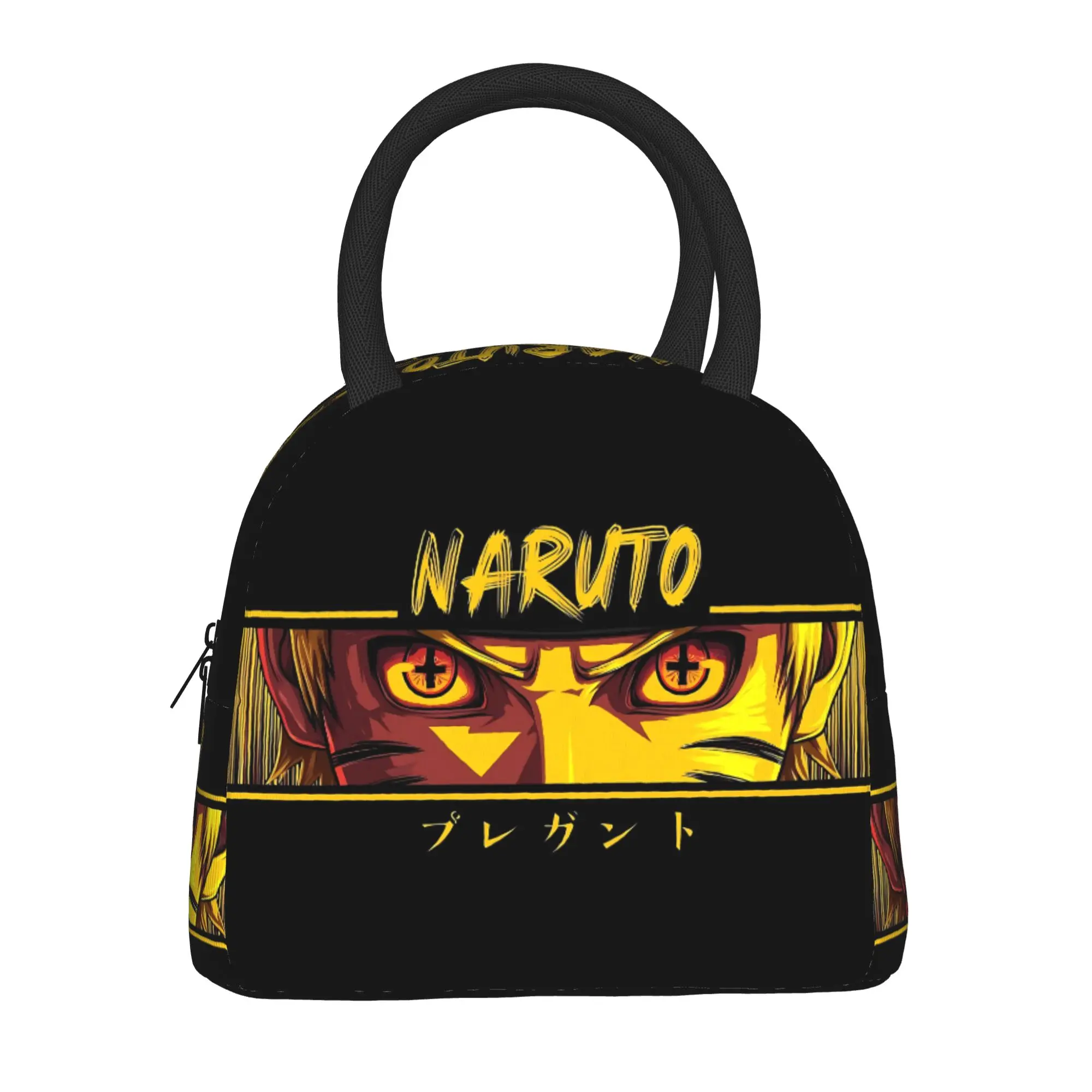 Naruto Anime Theme Insulated Lunch Bag Meal Pack Rice Bag  bolsa Student Bento Lunch Handbag Insulation