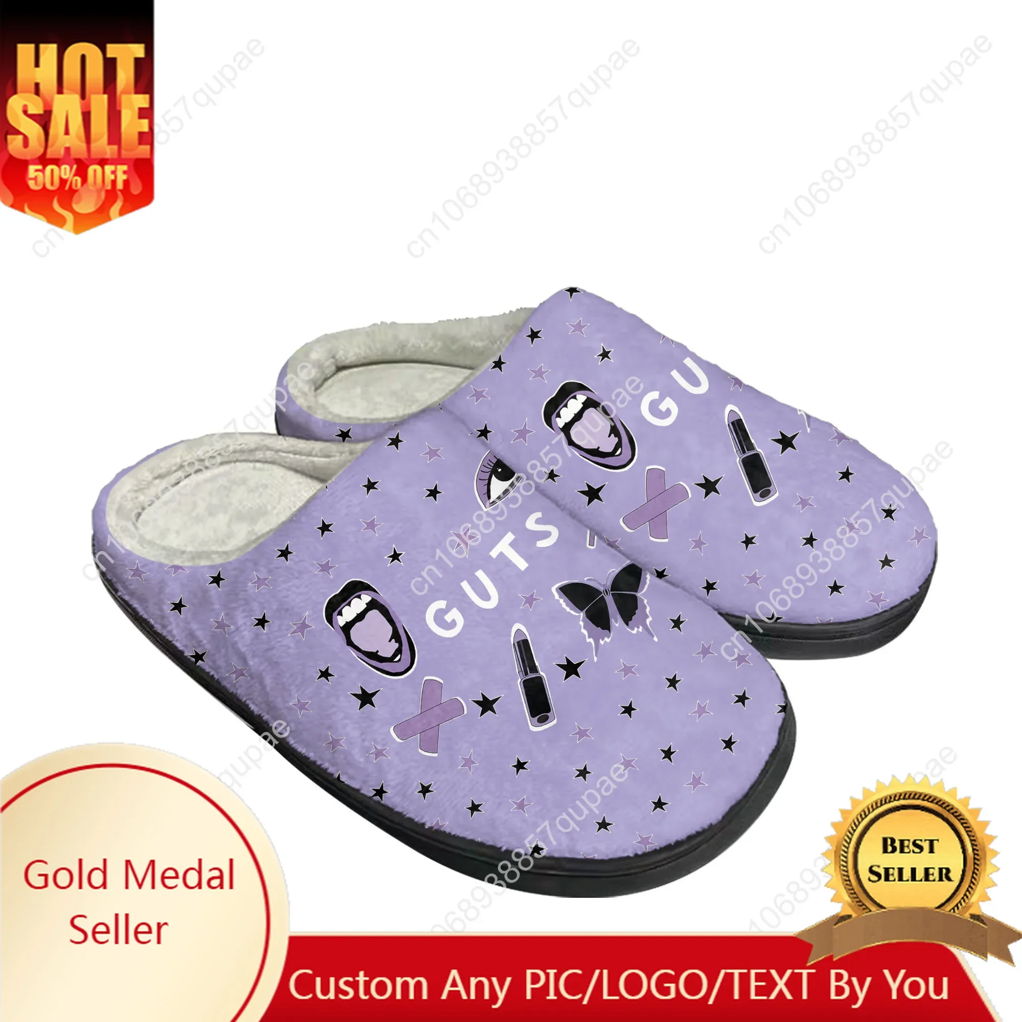 

O-Olivia Vampire Guts Sour Shoes Home Cotton Slippers R-Rodrigos Women Plush Bedroom Thermal Indoor Slipper Customized DIY Shoe