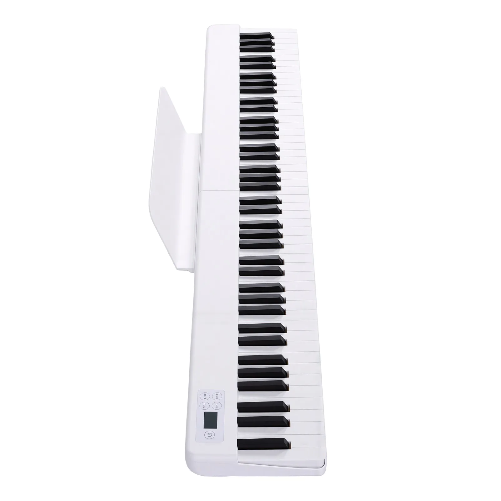 88-Key Magnetic Foldable Electronic Piano with Rainbow Light-Up Keys Portable Keyboard with Sustain Pedal 128 Tones 100 Rhythms