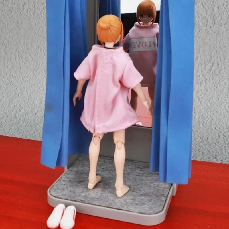 Gashapon لعبة الكبسولات BJD عمل الشكل إكسسوارات دمي صغيرة 1/12 الملابس تي شيرت لتقوم بها بنفسك SHF الشكل أجزاء الملابس