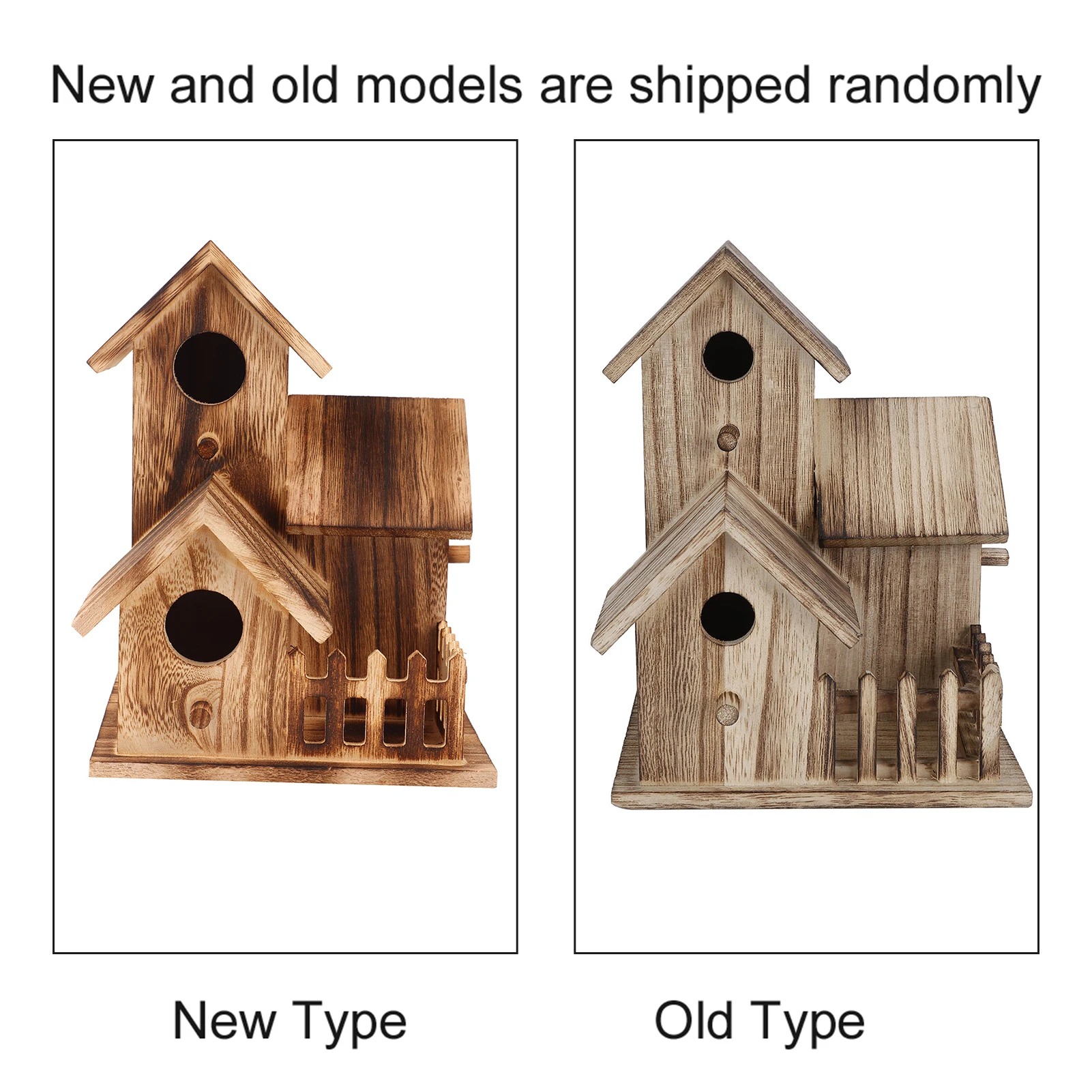 Wooden Birdhouse Small Outdoor Garden Bird Nesting Box Bird House Pet Supplies Decoration for Birds Swallows Parrots