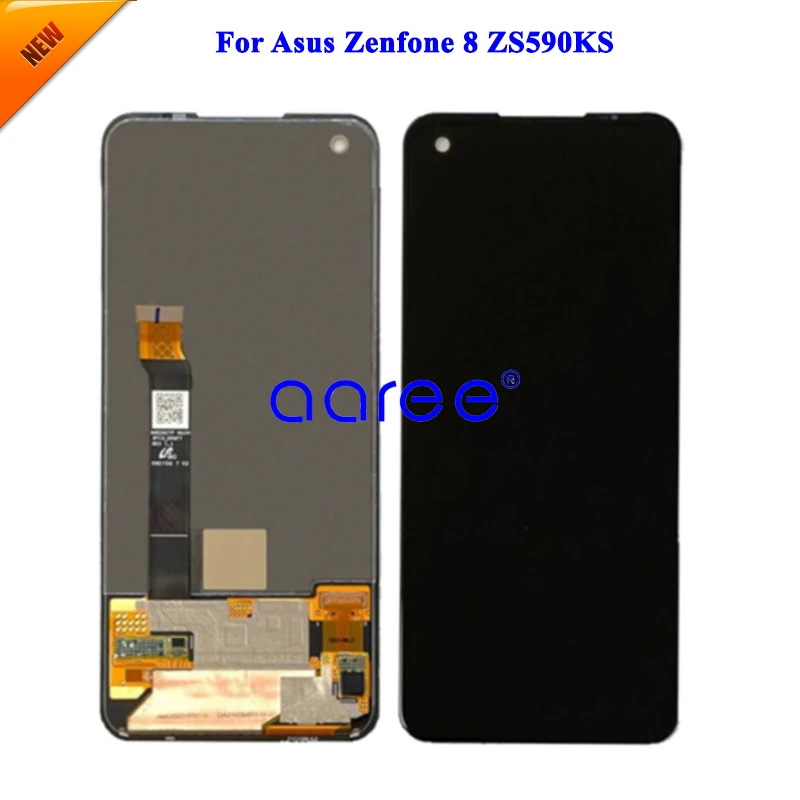 5.9\' LCD Screen AMOLED For ASUS Zenfone 8 ZS590KS LCD Screen For Zenfone 8 9 10 Lcd Disaplay LCD Screen Touch Digitizer Assembly