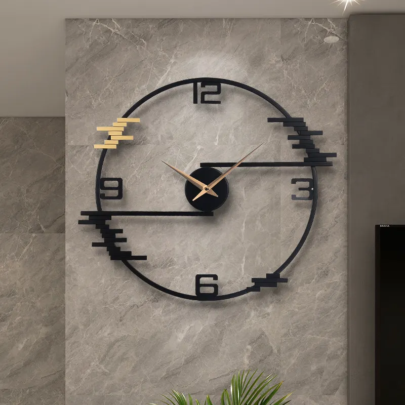 Unique Design Wall Clock Luxury Large Classroom Living Room Wall Clock Aesthetics Garage Mecanismo Reloj Pared Furniture Home