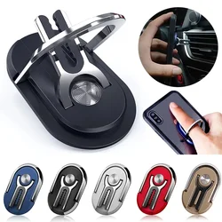 2 In 1 Multipurpose Mobile Phone Bracket Finger Ring Car Phone Holder Stand Air Mount Holder for iPhone Samsung Xiaomi Universal