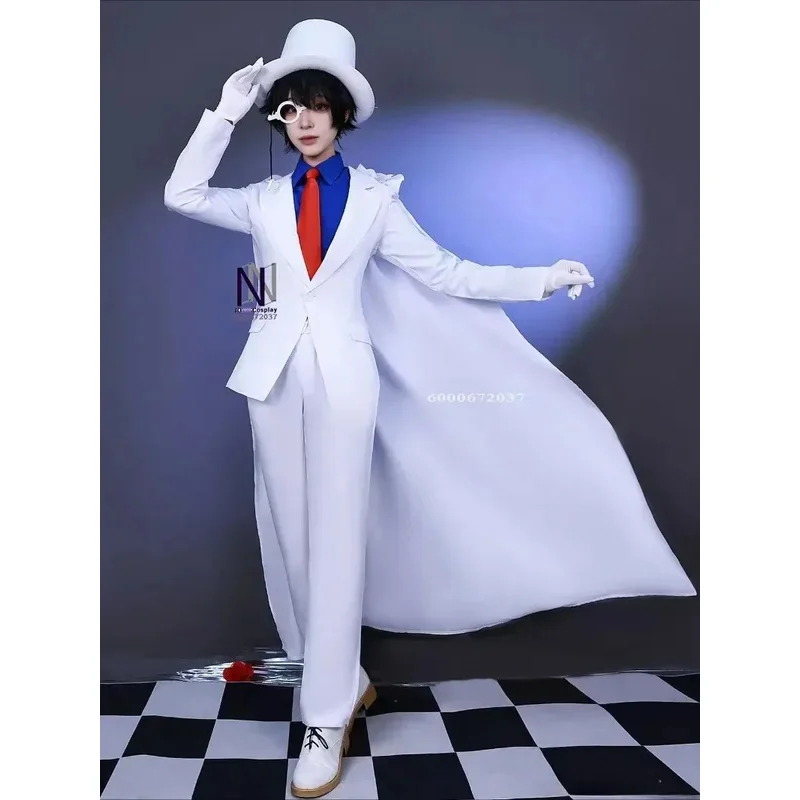 Disfraz de Anime Kuroba Kaito, uniforme de carnaval, disfraces de Halloween para fanáticos, juego de rol, conjunto completo para Cosplay Love
