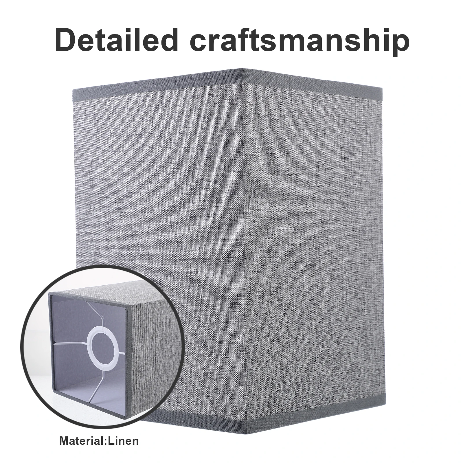 Fabric Lampshades Linen Lamp Shade Modern Rectangular table lamp shade living room Floor light cover Home hotel lighting decor