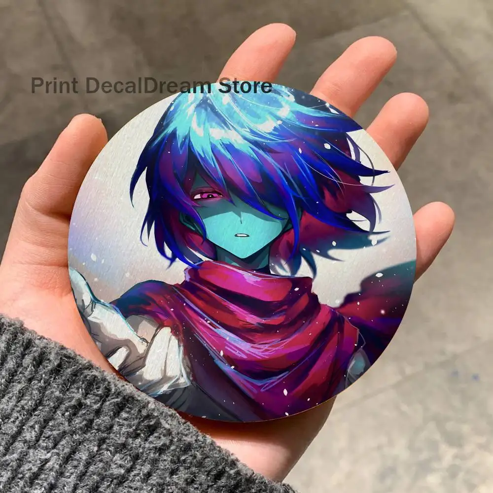 

kris D-Deltarune Wood Coaster Set - Heat Resistant For Tea & Coffee, Home Cafe Decor Holiday Gift