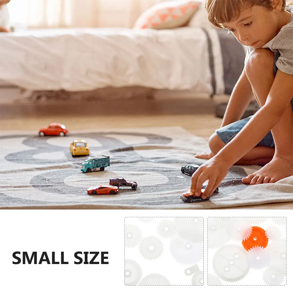 128 قطعة لتقوم بها بنفسك مجموعة متنوعة من التروس وحدات التروس البلاستيكية لتشغيل سلس دودة ونظام بكرة الحزام لفترة طويلة