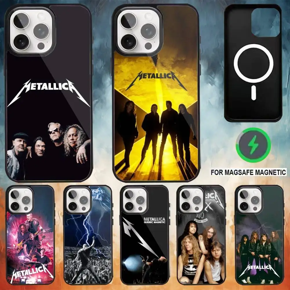 

72 S-Seasons M-Metallica Band Phone Case For iPhone17,16,15,14,13,12,11 Plus,Pro Max Magnetic Magsafe Wireless Charging