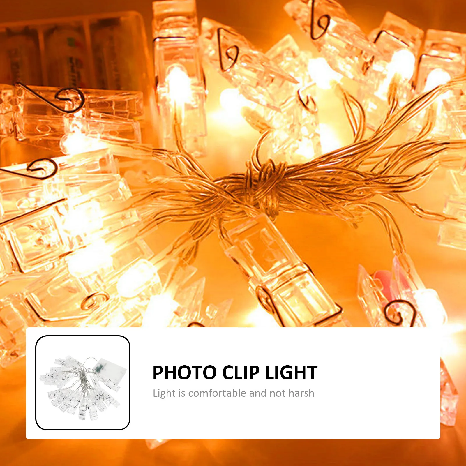 

1Pcs Photo Clip String Lights LED Decorative Fairy Light Wedding Party Bedroom Home Photo Holder Light Ornament