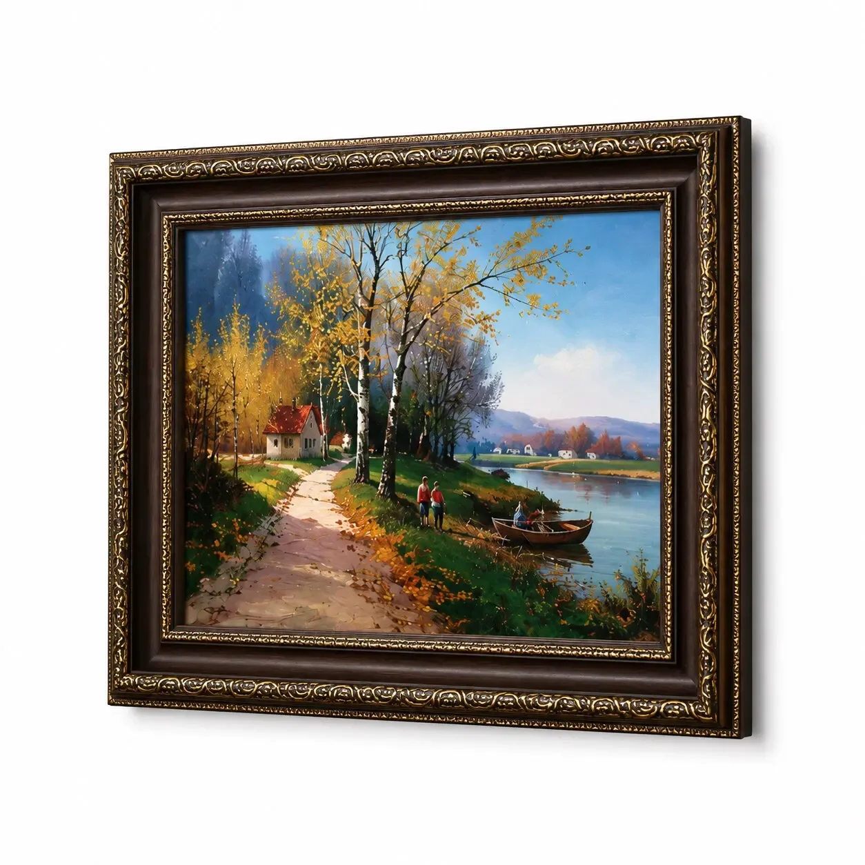 New Arrival European Style Oil Painting Frame 30 40 50 60cm Standard Size Acrylic Mirror Frame Molding Ready to Hang Wall Art