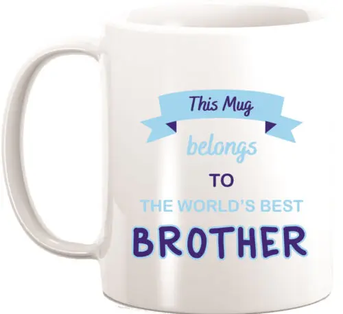 

Worlds Best Brother Coffee Mug Sibling Family Gift Present 11oz Mug