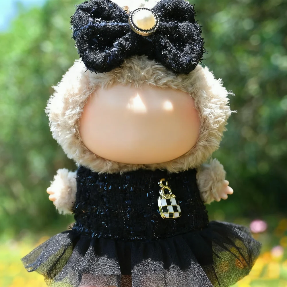 

Doll Clothes For 17cm Labubu Decoration French Style Doll Dress Outfit Accessories Cute Korea Idol Cotton Doll Puppet Diy Gift