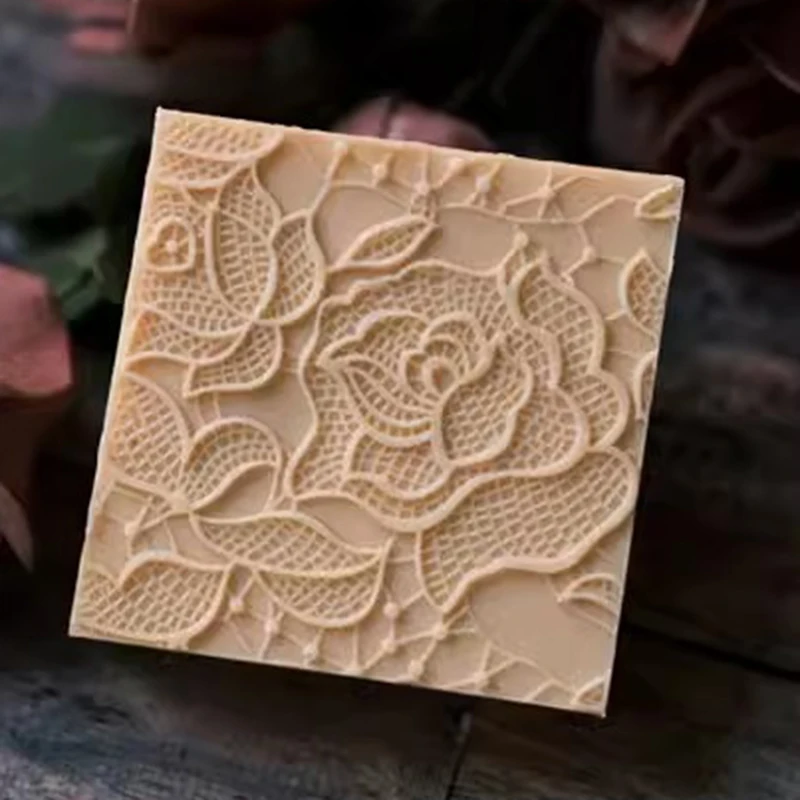 Creative Silicone Rubber Flower Pattern Series Pad Mad For DIY Handmade Soap Making Supplies Kits Color Send in Random