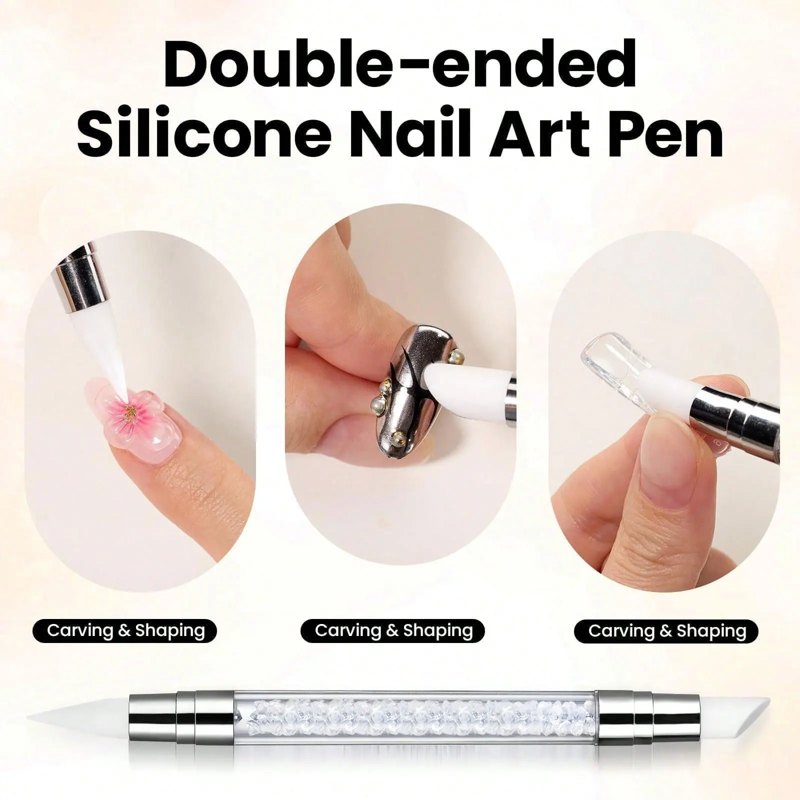 5 In 1 3D Solid Builder Nail Gel, Beginner Friendly DIY Salon Manicure, UV LED Lamp Cured Required For Women gallery 4