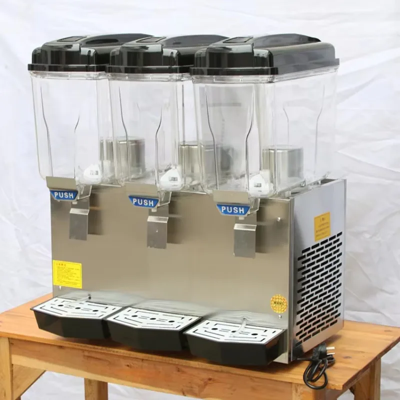 110V 220V 400W 17L*3 Tanks Ice Tea Drink Machine Cold Beverage Dispenser Commercial Juice Dispenser for Juice bar
