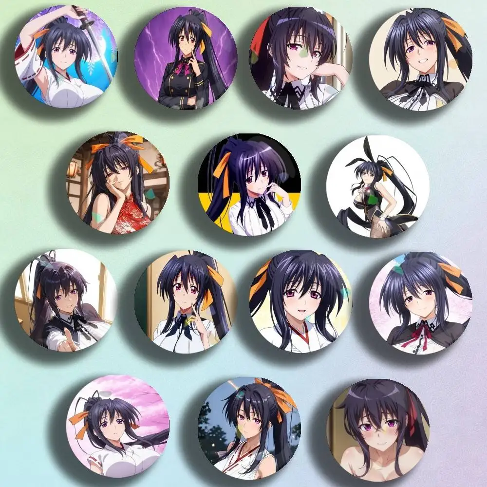 

High School DxD Akeno Himejima Laser Badge Creative Pins Brooch for Decor Gifts Fans Collect Easter decorations