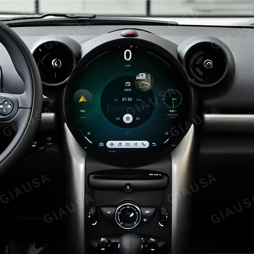 

11,7-дюймовый Android 15 для BMW Mini Cooper Countryman R51 R56 R57 R58 R60 R60 R61 2007-2015 Радио Bluetooth CarPlay Android Auto 4G
