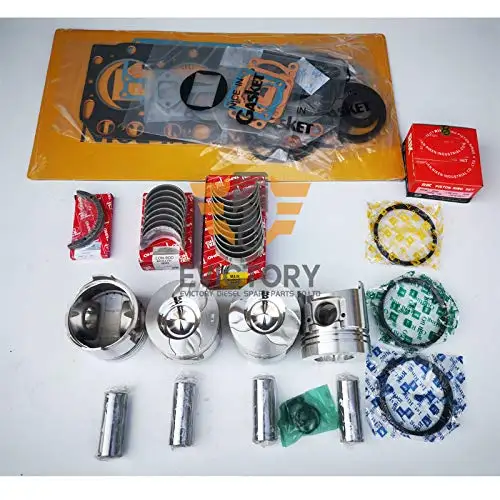 for Cummins QSB3.3 B3.3 crankshaft Rebuild kit Piston Ring Main conrod Bearing Cylinder Liner Head Gasket Set