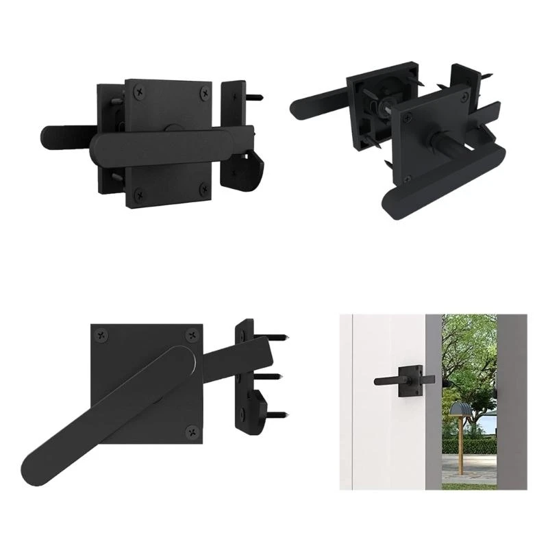 5asd Double Side Auto Gate Latches Hardware Fence Lock for Indoor and Outdoor Use