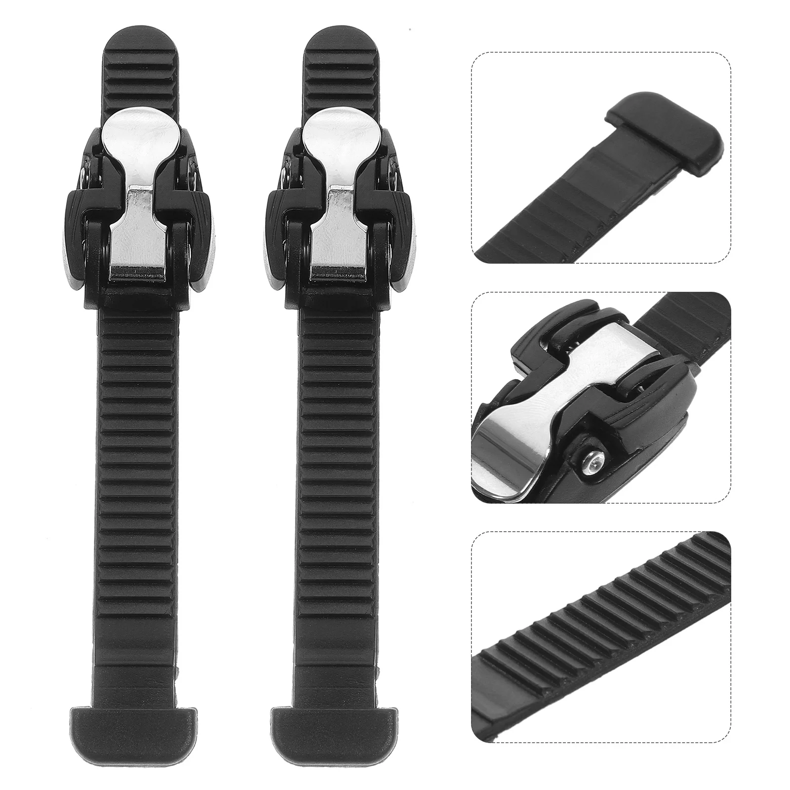 2 قطعة مشبك تزلج دوار عالمي الأشرطة قابلة للاستبدال مشابك أحذية التزلج المضمنة لأدوات المشبك البلاستيكي القابل للتعديل #3