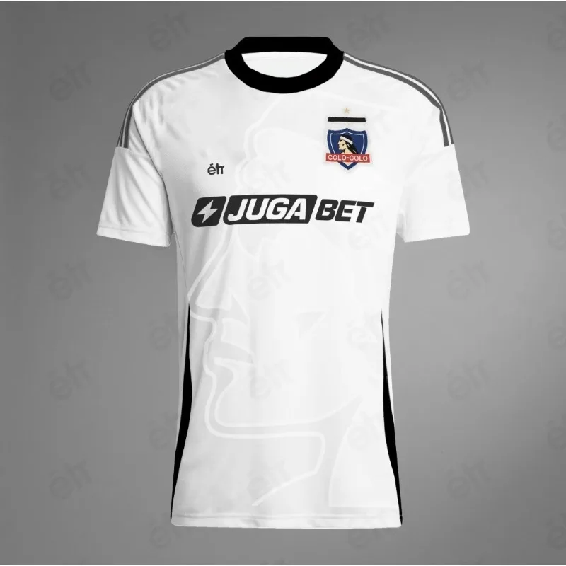 Nuevas Camisetas de Fútbol Chilenas Colo-Colo para Hombre y Mujer, Transpirables, para Entrenamiento, Uso Casual, para Fanáticos, Familia y Niños