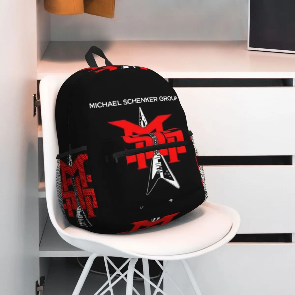 Michael Schenker Group Msg Rock Heavy Hard Metal Armed And Ready Bottom Ufo Backpack Student BookBag Bag Laptop Shoulder Bags