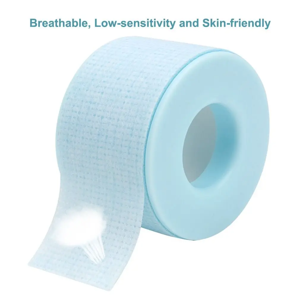 2 Rolls Silicone Gel Eyelash Extension Tape Non-woven Pain-Free Removal Makeup Lash Tape Breathable Gentle Under Eye Pads tool