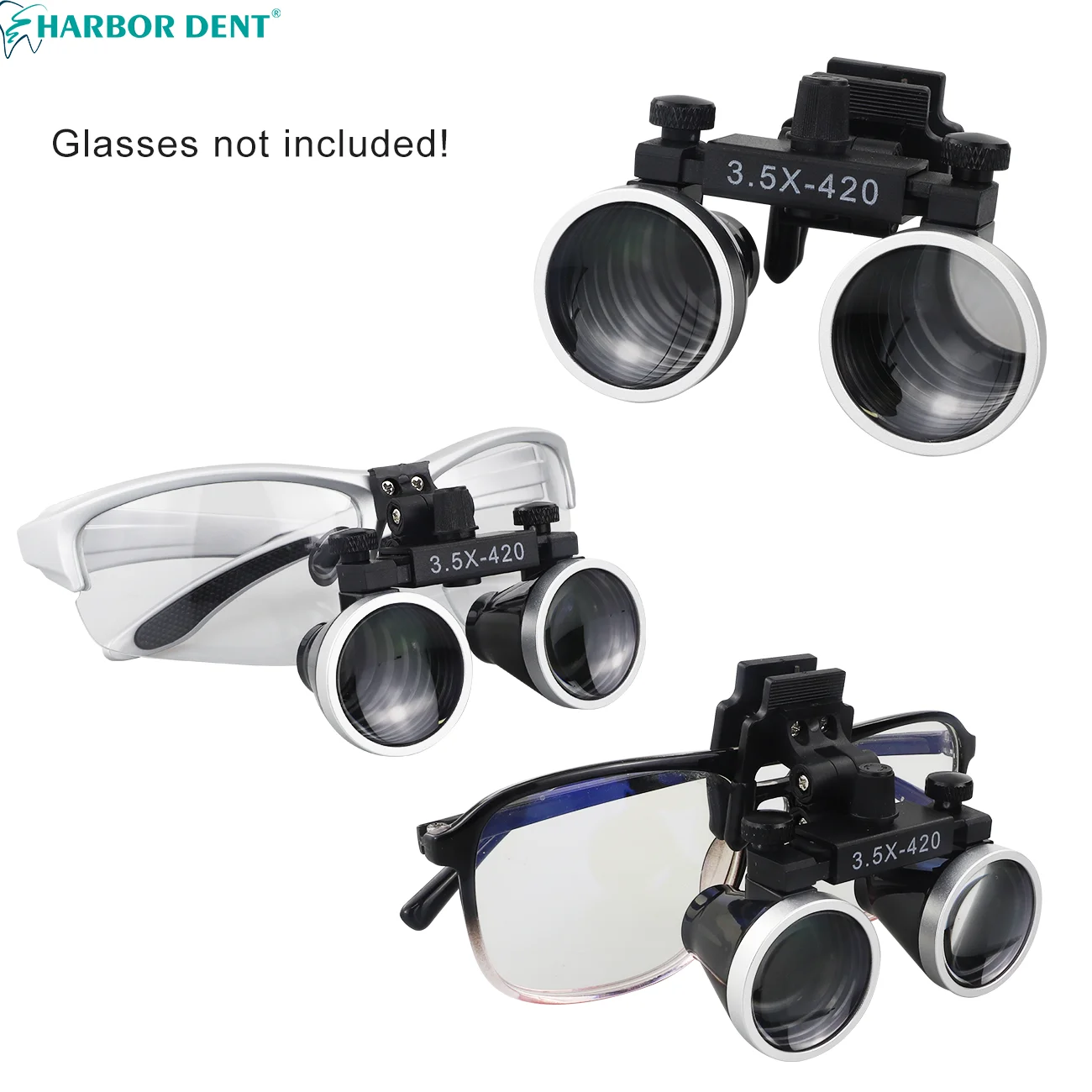 Binocular Dental Loupes 2.5X 3.5X Optical Lens With Clip Adjustable Magnifying Glass for Medical Oral ENT Surgery Lupa