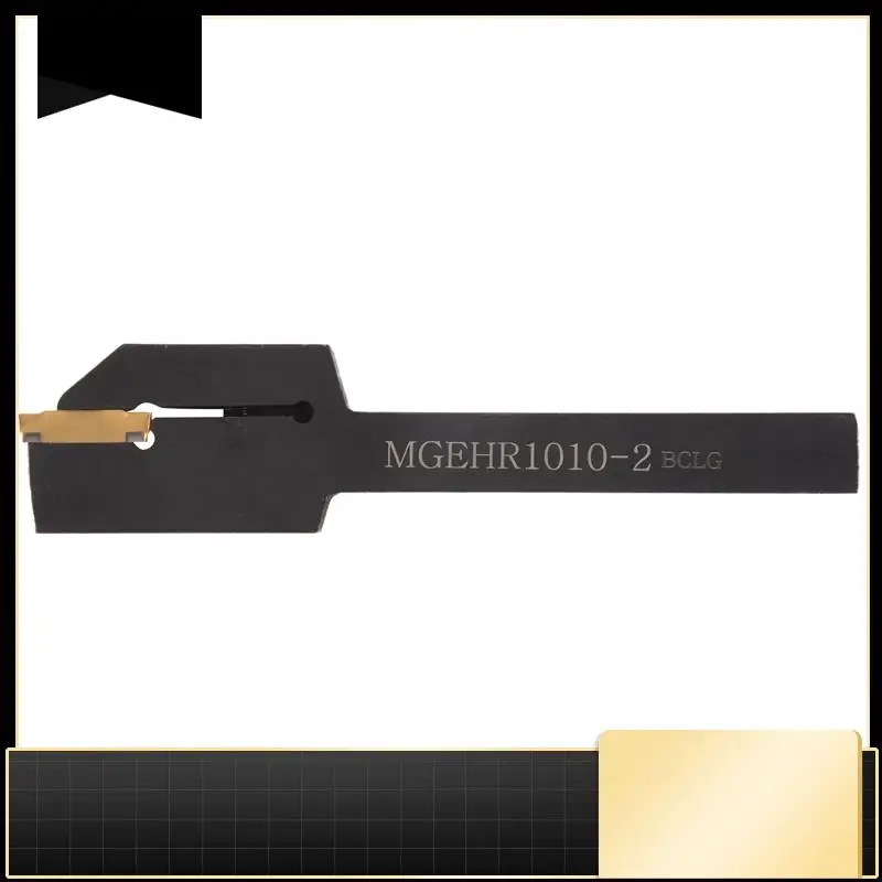 

10Pcs Mgmn200 Carbide Inserts Golden Blades + 1Pc Mgehr1010-2 Turning Tool Holder Boring Bar With Wrench-N37R