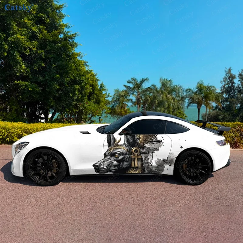 

Черная мускулистая собака, крутая боковая наклейка для автомобиля, водонепроницаемая, устойчивая к царапинам наклейка из ПВХ, защита автомобиля, автоаксессуары в подарок