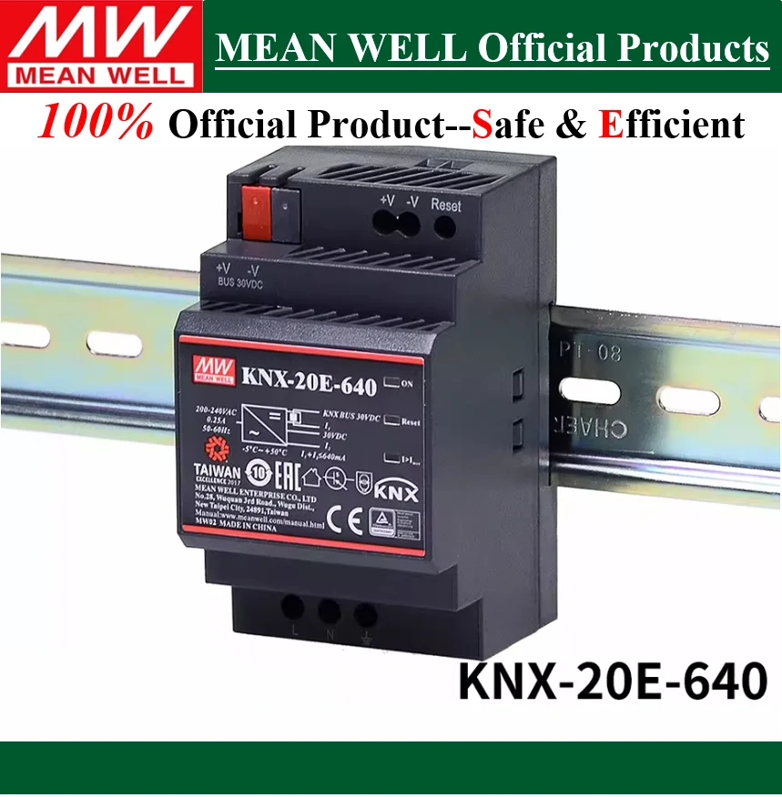 MW--MEAN WELL  640mA KNX Power Supply   KNX-20E-640