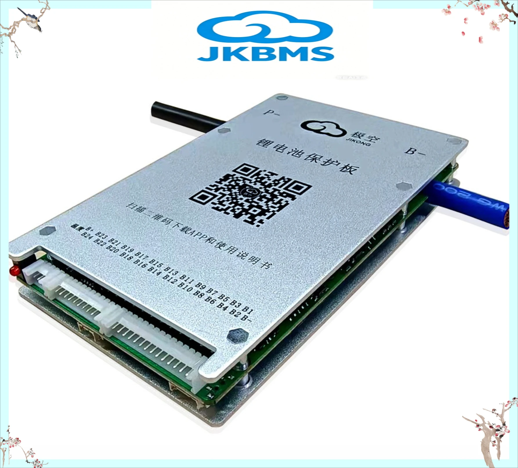 

JIKONG Jk Bms 8S 12S 13S 14S 16S 17S 20S 24S Smart Bms 40A 60A 80A Lifepo4 Li-Ion Lto Battery Active Balance 0.4A 0.6A RS485 TC