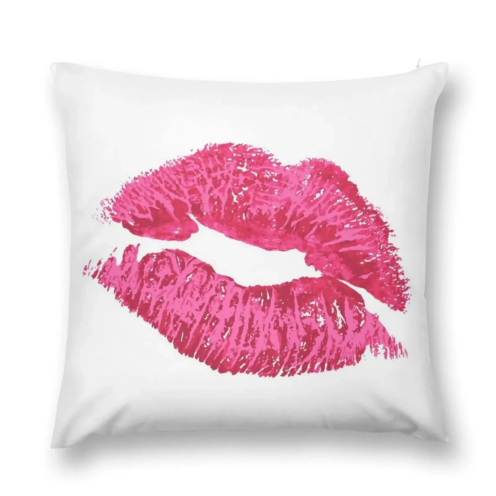 Hot Pink Lipstick Lips Kiss Throw Pillow Anime Christmas Pillowcase pillow