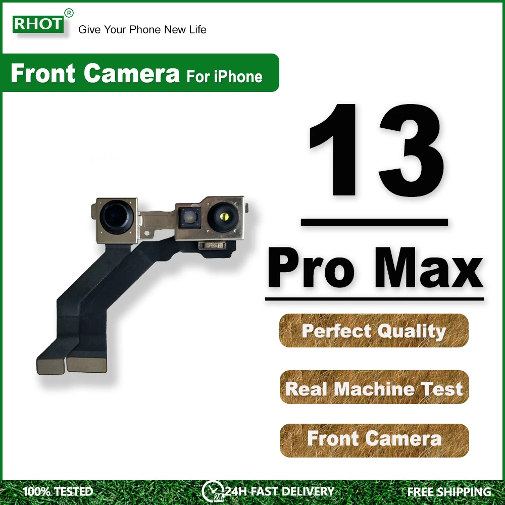 

100% Test For iPhone 13 Pro Max Front Camera Disassembled Sensor Flex Cable Assembly For iphone 13PM Front Camera Replaceable